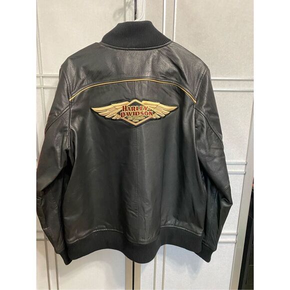 Harley-Davidson Women's 120th Anniversary Bomber Leather Jacket NWT size 2XL - Picture 9 of 10